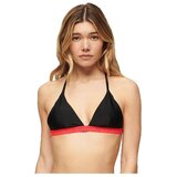 Superdry Kopalke ločene Haut de maillot de bain Triangle Elastic Črna Cene