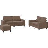  Sedežna garnitura 3-delna rjavo blago, (20924486) | Shoptok.si