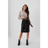 Marisse Faux Leather Pencil Skirt Z-Sc-3616 Black | ePonuda.com