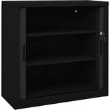 Ormarić s kliznim vratima crni 90 x 40 x 90 cm čelični | shoptok.hr