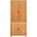  Set namještaja za pohranu 2 kom. Smeđa Čvrsto Hrastovo Drvo | shoptok.hr