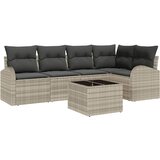  Set sofe s jastukom 6 pcs Svjetlosiva Poliester | shoptok.hr