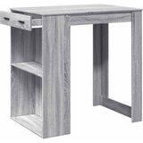 Barski stol sivi 102x70x103,5 cm od konstruiranog drva | shoptok.hr