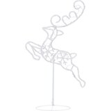 vidaXL Akrilni božićni sob sa saonicama 260 x 21 x 87 cm hladni bijeli | shoptok.hr