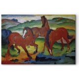  Slika - Franz Marc – The Red Horses (Grazing Horses IV) 120x80 Standard | shoptok.hr