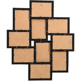 vidaXL Foto okvir za 10x(10x15 cm) fotografij črn MDF | Shoptok.si
