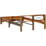vidaXL Posteljni okvir iz trdnega predelanega lesa 140x200 cm | Shoptok.si