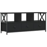 Maison Chic TV omarica - TV enota - Televizijska omarica črna 102x33x45 cm inženirski les in železo, (21702153) | Shoptok.si