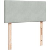 Box spring krevet s madracem svjetlosivi 100x200 cm baršunasti | shoptok.hr
