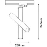  Amplex 8895 - Reflektor za šinski sistem AKADI 1xGU10-MR11/15W/230V | Eponuda.com