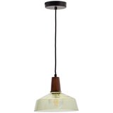 Kave Home Zelena/v temni naravni barvi viseča svetilka s steklenim senčilom ø 40 cm Silex – | Shoptok.si