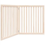  Vrata za pse s 2 panela sklopiva 160 cm od drva topole | shoptok.hr