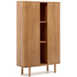 Kave Home Ormarić u dekoru jasena s kliznim vratima u prirodnoj boji 110x160x40 cm Mailen – | shoptok.hr