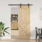  Klizna vrata NARVIK Prirodna i crna 80 x 210 cm (152 5 cm) | shoptok.hr