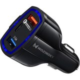 Wozinsky auto punjač quick charge 3.0 / 2 x usb + usb type-c izlazi 7A | shoptok.hr