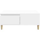  Stolić za kavu bijeli 90 x 50 x 36,5 cm od konstruiranog drva | shoptok.hr