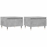  Stolići za kavu 2 kom boja betona 50x46x35 cm konstruirano drvo Siva | Shoptok.si
