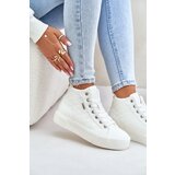 Big Star Insulated women's sneakers with stitching white | ePonuda.com