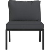  Vrtne stolice sa sivim jastucima 2 kom 60x74x79 m čelične | shoptok.hr