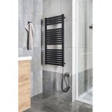 Aqualine električni kupatilski radijator tondi-e 300W 97x45 cm mat crne boje | Eponuda.com