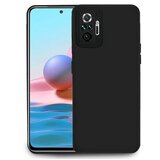 Onasi silikonski ovitek za xiaomi redmi note 10 / note 10s - mat črn | Shoptok.si