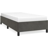 vidaXL Posteljni okvir temno siv 80x200 cm žamet, (20725798) Cene