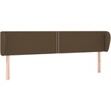 Uzglavlje s ušima tamnosmeđe 203x23x78/88 cm od tkanine | shoptok.hr