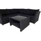 Venture Home Haiti kutna vrtna lounge garnitura, crna, šifra 1542-238 | shoptok.hr