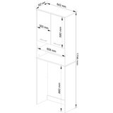 AKORD POLICA ZA KOPALNICO STOLP NAD PRAJNIM STROJEM BELE / ČRNE SREBRNE, (21714006) | Shoptok.si