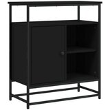  Komoda crna 69x35x80 cm od konstruiranog drva | shoptok.hr