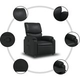  Naslonjač od umjetne kože crni | shoptok.hr