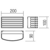  Redo 90039 - SEBRA LED spoljašnje zidno svetlo/15W/230V IP65 | Eponuda.com