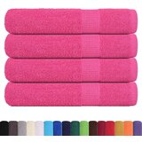 vidaXL Ručnici 4 kom ružičasti 100 x 200 cm 360 gsm od 100 % pamuka | shoptok.hr