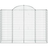  Lučne gabionske košare 13kom 200x50x140/160cm pocinčano željezo | shoptok.hr