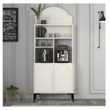 Hanah home komoda lyon 80 - cream, black creamblack coffee bar cabinet | Eponuda.com