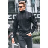 Madmext Sweater - Black - Turtleneck Cene