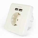 Gembird EG ACU2A2 01 AC &scaron;uko za utikač 2 porta USB punjač, 2.4A cene