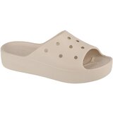 Crocs Nogavice Classic Platform Slide Siva Cene