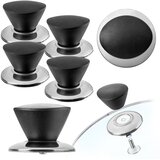 KADAX Ročaj za pokrov lonca, gumbi za pokrov lonca, črni, 4 kosi, (5000355889) | Shoptok.si
