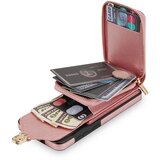 INORCO Večnamenska usnjena torbica za telefon KT Series-4 za Samsung Galaxy S23+, stojalo za denarnico, snemljiv magnetni pokrov z zadrgo, (22035945) | Shoptok.si