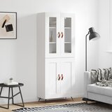 vidaXL Visoka komoda bijela 69 5x34x180 cm konstruirano drvo Cijene