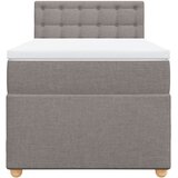  Krevet s oprugama i madracem smeđesivi 90x190 cm od tkanine | shoptok.hr