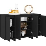  Komoda crna 120 x 41 x 75 cm konstruirano drvo | Eponuda.ba