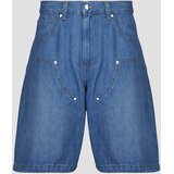 Edwin Kratke hlače &amp;amp; Bermuda Double Knee Worker Short Modra Slike