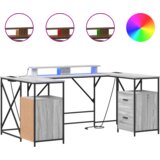 vidaXL Stol s ladicama s pohranom 182 x 101 x 87.5 cm Konstruirano drvo | shoptok.hr
