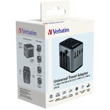  Adapter Verbatim UTA-03 #49545 univerzalni potovalni USB-C PD & QC, 2 USB-C, 2 USB-A vhoda | shoptok.hr