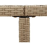  Vrtni stol bež 109 x 107 x 74 cm od poliratana i drva bagrema | shoptok.hr