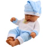  Sleeping Baby Doll in Blue Pajamas Hat with Pompom | shoptok.hr