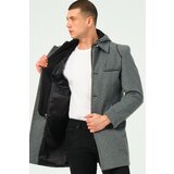 Dewberry PLT8335 MEN'S COAT-DARK GREY Cene