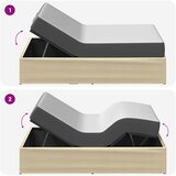  Električni podesivi okvir kreveta Krem 200 x 70 x 33,5 cm Čelik | shoptok.hr